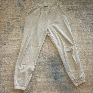 American Eagle Outfitters Light Gray Jogger Sweatpants